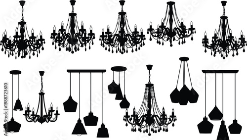 Industrial, gas, turbine, engine, set, cad, drawing, flat, vector, illustration, energy, power, generation, collection, black, silhouette, isolated, icons, technology, machinery.