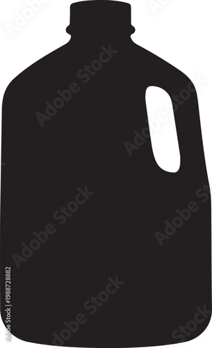 Pickle bottle silhouette icon vector illustration for food preservation jar condiment packaging grocery product minimal design