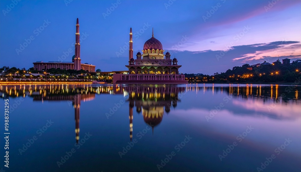 Fototapeta premium Putra Mosque Putrajaya at Dusk