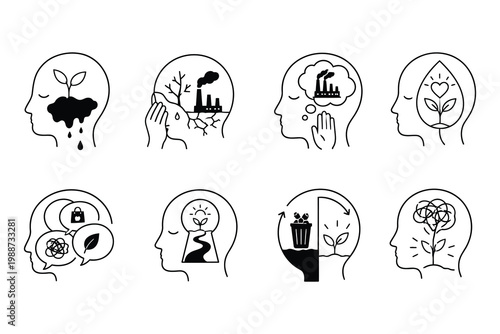 Exploring the human mind's connection with environmental consciousness and mental health