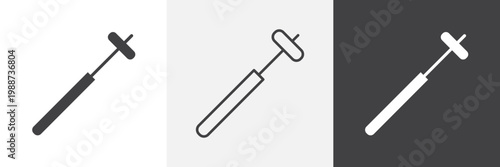 reflex hammer icon element for design projects and web designs