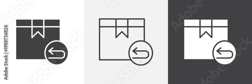 Return purchase icon element for design projects and web designs