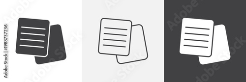 Sticky note icon element for design projects and web designs