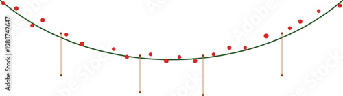 Minimalist parabolic curve graph with red data points, mathematical function visualization vector, abstract statistical scatter plot diagram