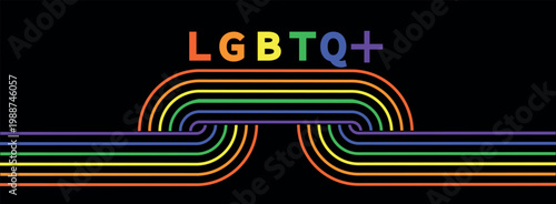 Happy Pride month poster background vector set. LGBTQ community symbol with rainbow, pride flag, heart. Design for celebration, bisexual, transgender, gender equality, rights, ads.