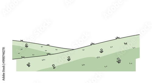 Green golf course fairway landscape view.