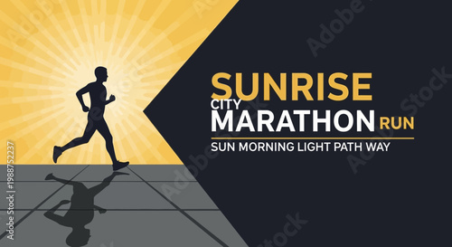 Sunrise City Marathon Run: A Dynamic Graphical Display of Morning Fitness and Sport Event