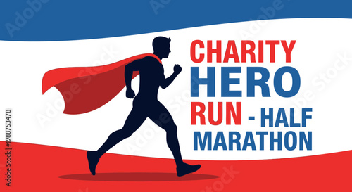 Superhero Runner Embodies Strength, Speed, and Endurance In Half Marathon Charity Event
