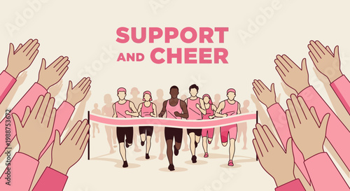 Supporting Athletes: Collective Applause and Encouragement Visualizing Victory and Achievement