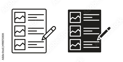 Fotografía Storyboard icon on white background. icon set