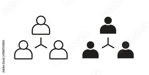 Third party icon on white background. icon set