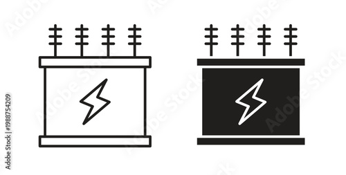 Transformer icon on white background. icon set