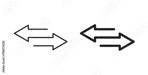 Photos Transfer arrows icon on white background. icon set