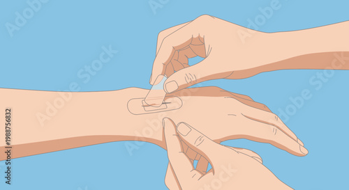 Applying Bandage to Wrist Cut: First Aid and Wound Care