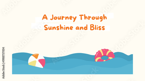 orange blue, summer activity, illustrative infographic, summer presentation, activity planner, beach theme, vacation infographic, creative slides, modern design, colorful layout, playful illustration,