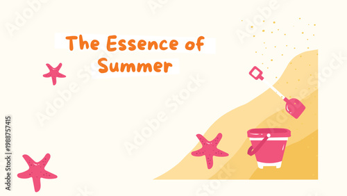 orange blue, summer activity, illustrative infographic, summer presentation, activity planner, beach theme, vacation infographic, creative slides, modern design, colorful layout, playful illustration,