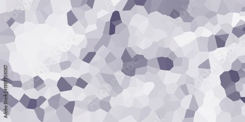 Abstract geometric mosaic pattern with irregular polygons in shades of grey and white creating a textured background
