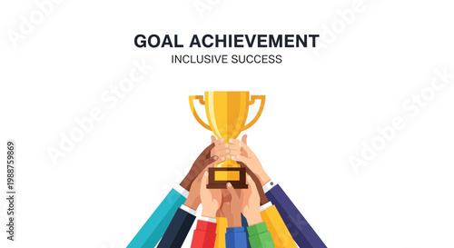 Teamwork And Unity Concept Image Portraying Goal Achievement In Collaborative Endeavors