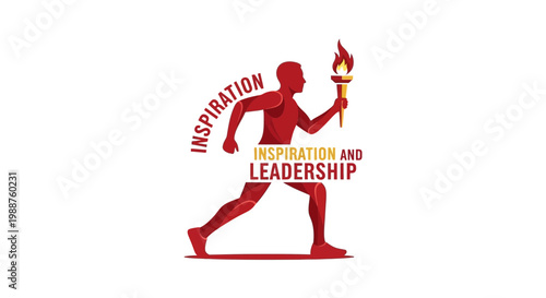 Torchbearer Symbolizing Inspirational Leadership And The Pursuit Of Success Without Limits