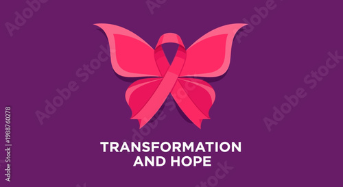 Symbolizing Metamorphosis and Optimism: The Butterfly Ribbon, A Sign of Transformation