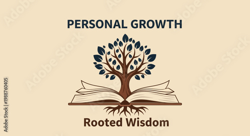 Tree Of Knowledge Symbolizing Personal Growth And Rooted Wisdom