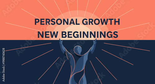 Uplifting Vison Of Self Improvement, Reaching Goals And Embracing New Chapters In Life