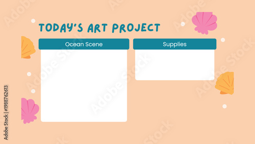 summer class agenda, education presentation, playful graphic style, colorful design, school agenda, student schedule, classroom presentation, learning infographic, creative slides, modern template, ed