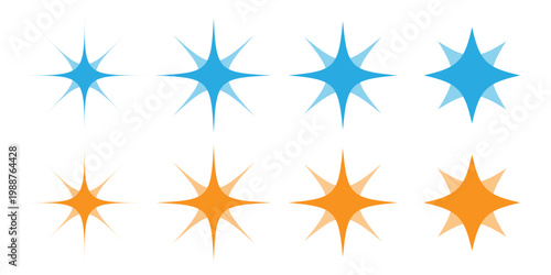 Modern abstract geometric background with rows of blue and orange circles illustrating progression.