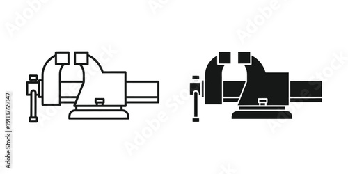 Comparison of a regular vice and a swivel base vice in use