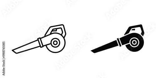 Comparison of a regular and a heavy-duty chainsaw illustration