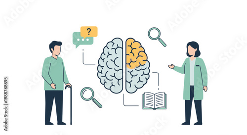 Doctor Consults Elderly Patient About Brain Health and Memory Loss