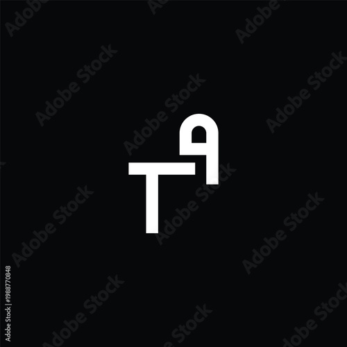 Bilde på lerret A Large Block Letter T Next To a White Padlock