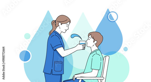 Nurse giving water to patient, healthcare, hydration, medical assistance, caregiving, hospital, clinic