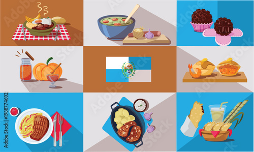 A set of vector images of famous and tourist attractions in João Pessoa, Paraíba state,in Brazil. This collection includes locations such as the historical center, the lighthouse, and a famous monumen