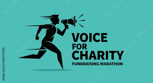 Voice Activism For Charitable Causes: Fundraising Marathon Campaign Design Concept