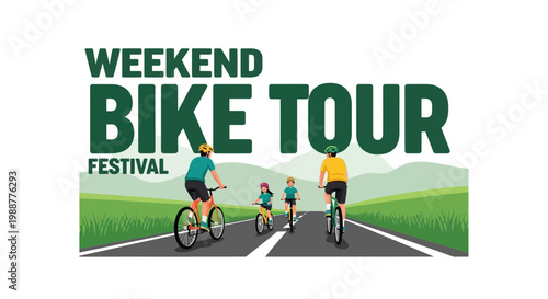Weekend Bike Tour Festival Fun Family Adventure Cycling