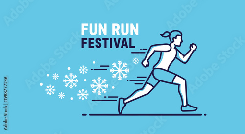 Winter Fun Run Festival: A Festive Sport Event Promoting Fitness And Wellbeing