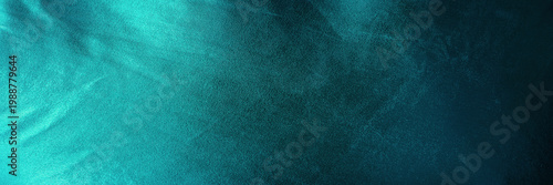 Black dark light green blue turquoise cyan aqua teal silk. Shiny shimmer silky smooth fabric background. Color gradient. Empty blank minimal template design ad. Wide banner. Panoramic.