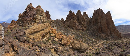 Rock formation at the hiking track 