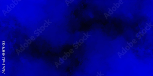 Dark blue and black abstract watercolor texture background with moody smoky atmospheric paint splash effect