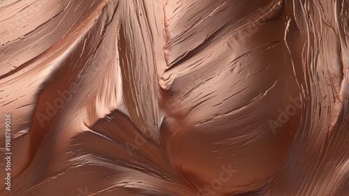 Handworked Rose Gold Metal Clay Surface With Rough Tool Impressions Background