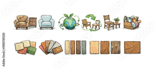 Eco-friendly furniture design and material selection process
