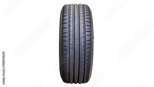 Bild auf Leinwand New car tire tread pattern, isolated on transparent background