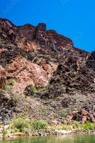 red rocks in the mountains