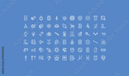 outline general icons set - patch crop, crypto-exchange, construction crane. editable vector for web and mobile ui