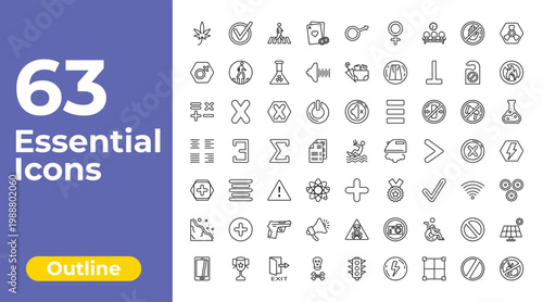 outline signs icons set - gambling, lost items, panels. editable vector for web and mobile ui