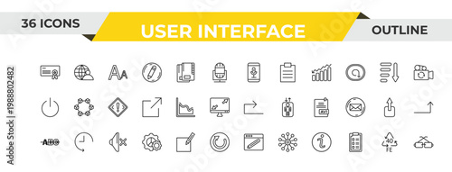 outline user interface icons set - voice recording, multiple variable lines, sound off. editable vector for web and mobile ui