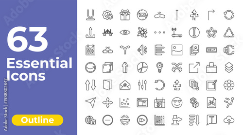 outline user interface icons set - email envelope button, more, air outlet. editable vector for web and mobile ui