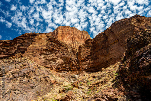 mountain landscape with blue sky