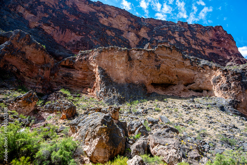 mountain landscape with rocks